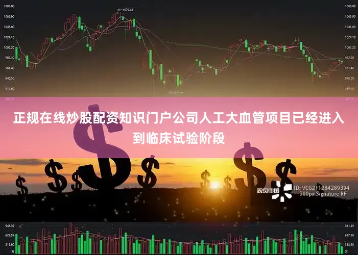正规在线炒股配资知识门户公司人工大血管项目已经进入到临床试验阶段