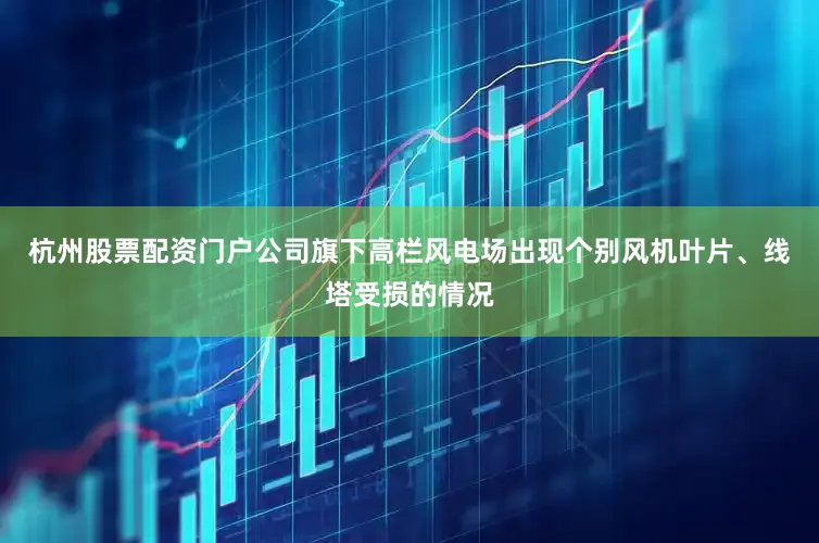 杭州股票配资门户公司旗下高栏风电场出现个别风机叶片、线塔受损的情况