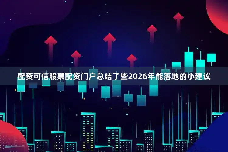 配资可信股票配资门户总结了些2026年能落地的小建议
